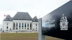  ?? THE CANADIAN PRESS FILES ?? The Supreme Court of Canada.