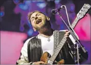  ??  ?? CALEB FOLLOWILL of Kings of Leon on the stage Sunday in a lineup that also included Los Lobos.