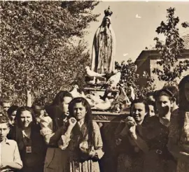  ?? Foto: Blog „Almoradí 1829“ ?? 1948, Fátima-Kult im Süden von Alicante.