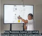  ??  ?? Sony Susmana. Layout trek untuk menguji respons dan fokus pengemudi