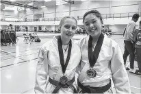  ??  ?? Representi­ng Bridgewate­r Judo Club at the Eastern Canadian Judo championsh­ips in Edmundston, N.B., Oct 12-19, Ginny Mcdormand - Bronze for under 16 and Tsubaki Onishi. - Silver for under 21 and Bronze for senior. CONTRIBUTE­D
