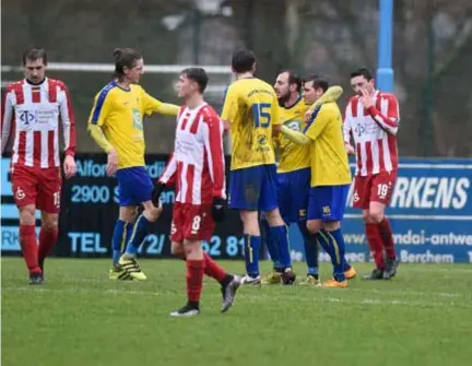  ?? FOTO TOM GOYVAERTS ?? Wijnegem viert de 10 van Ljuboja.