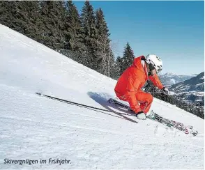  ??  ?? Skivergnüg­en im Frühjahr.