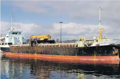  ??  ?? MV Ocean Lady was escorted to Ogden Point in 2009 with 76 young Sri Lankan men aboard.