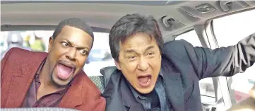  ??  ?? Jackie Chan and Chris Tucker in a scene from ‘Rush Hour 3’.