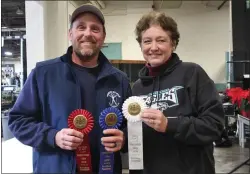  ?? SUBMITTED PHOTO ?? PA Deputy Secretary of Market Developmen­t Cheryl Cook with Chaddsford Winemaker Gabriel Rubilar