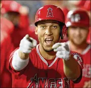  ?? LUIS SINCO / LOS ANGELES TIMES ?? Veteran shortstop Andrelton Simmons is hitting .293 for an Angels team stuck below .500 and in fourth place in the American League West. He is also a three-time Gold Glove winner.