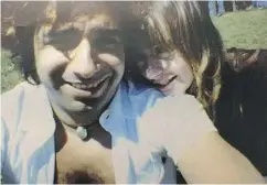  ??  ?? Jian Ghomeshi and Lucy DeCoutere in a photo the defence team claims was taken after the alleged assault.