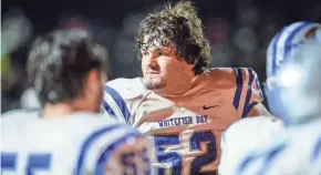  ?? DAVE KALLMANN / MILWAUKEE JOURNAL SENTINEL ?? Whitefish Bay's Joe Brunner started at right tackle all four years for the Blue Dukes.