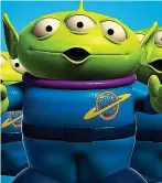 ??  ?? Out of this world: The ‘Little Green Men’ aliens from Toy Story
