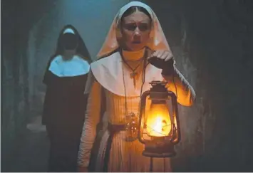  ??  ?? A RAGE IN ROMANIA: Taissa Farmiga stars as Sister Irene in The Nun.