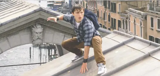 ?? SONY PICTURES ?? British actor Tom Holland brings some much-needed youthful exuberance to his portrayal of Peter Parker, a.k.a. Spider-man.