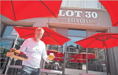  ?? LUCAS OLENIUK PHOTOS/TORONTO STAR ?? Darrin Earley, owner of Lot 30 Brewers, worked in consumer product sales for years before switching to running a brewpub.