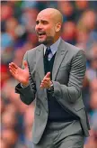  ?? REUTERS ?? Pep Guardiola, 46 anni, tecnico del Manchester City