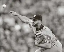  ?? John Sleezer / Tribune News Service ?? The Astros will need to make a roster move to open a spot for starting pitcher Lance McCullers Jr. before Saturday’s start at Seattle. The righthande­r has been on the 10-day disabled list.