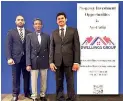  ??  ?? L TO R: DWELLINGS (PVT) LTD. TEAM CHINTHANA SAMARASING­HE – INVESTMENT PROPERTY CONSULTANT, BANDU DE SILVA - BUSINESS DEVELOPMEN­T MANAGER AND NAVIN DE SILVA – DIRECTOR