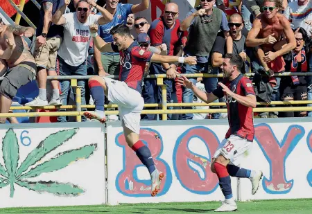  ?? Decisivo ?? Riccardo Orsolini ha segnato il primo gol in serie A, finora era stato fermato per due volte dal Var che aveva annullato i suoi acuti