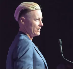  ?? KIRBY LEE/USA TODAY SPORTS ?? Retired soccer star Abby Wambach’s new book is an extension of a commenceme­nt speech she gave last year at Barnard College.