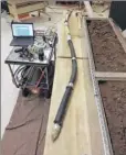  ?? Courtesy of GE ?? GE’S earthworm-like robot, designed by Deepak Trived, can dig a tunnel that is 500 meters in length.