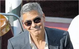  ??  ?? Un gran gesto solidario. Clooney, más sensible desde que fue papá.