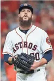  ?? TROY TAORMINA, USA TODAY SPORTS ?? “We definitely built ourselves a hole,” Dallas Keuchel says.