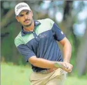  ?? AFP ?? Gaganjeet Bhullar failed to build on a strong start to finish 11 strokes behind winner Park Sanghyun in Donghae Open.