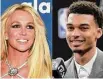  ?? Associated Press ?? Britney Spears and Spurs star Victor Wembanyama remain in the headlines due to false claims over a July 5 encounter at a Las Vegas casino.