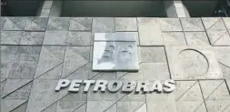  ?? BLOOMBERG ?? Logo de la brasileña Petrobras.