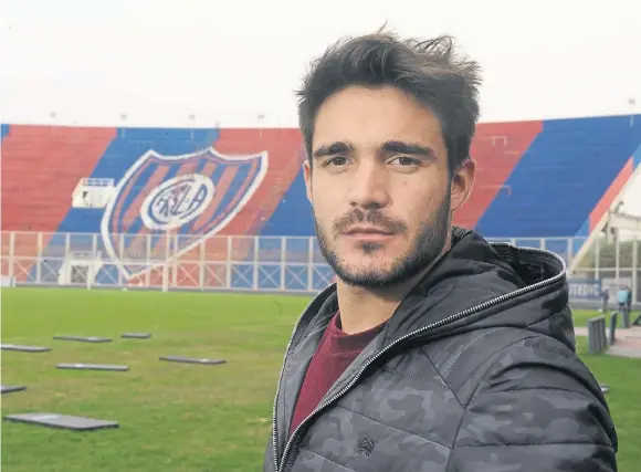  ?? GUSTAVO CASTAING ?? “Todavía no caigo que estoy acá”. Con apenas cinco meses en el club Ezequiel Cerutti se convirtió en una pieza clave del equipo.