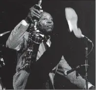  ?? Courtesy of Stephen Koch ?? Arkansas-born entertaine­r Louis Jordan was captured performing in this undated photograph.