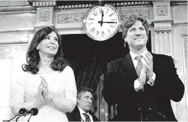 ?? ALEJANDRO PAGNI/AFP ?? Cristina Fernández de Kirchner y el ex vicepresid­ente Boudou.