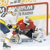  ?? JOE SKIPPER/AP ?? Florida Panthers goaltender Roberto Luongo helped give Panthers back-to-back wins. He will be in goal tonight against the visiting Boston Bruins.
