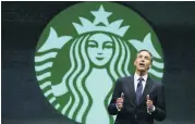  ?? PHOTO] [AP FILE ?? Howard Schultz, the founder of Starbucks Coffee Company, announced Monday he is stepping down as executive chairman later this month. He said he is considerin­g options for the future, including public service.