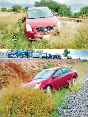  ?? Foto: Cortesía ?? La unidad quedó fuera del camino y sobre sus cuatro llantas.