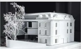  ??  ?? Das Modell des Museums, von the next Enterprise Architects, die den Architektu­rwettbewer­b für sich entscheide­n konnten