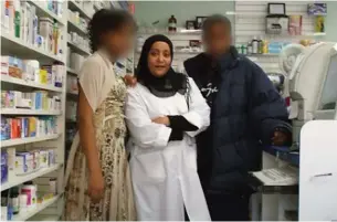  ?? FACEBOOK ?? Pharmacist Eiman Amin, centre, overbilled the Ontario Drug Benefit program for nearly $1 million, but she was not charged with a crime, nor did she lose her pharmacist’s licence.