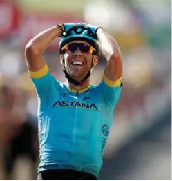  ?? FOTO: BENOIT TESSIER, REUTERS/NTB SCANPIX ?? Omar Fraile vant lørdagens Tour de France-etappe.