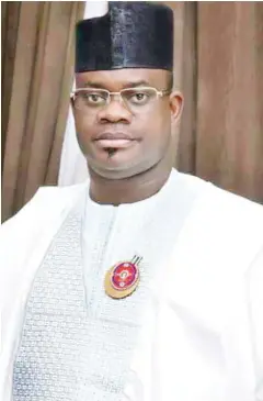  ??  ?? Gov. Yahaya Bello of Kogi State