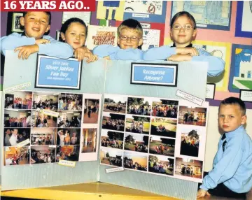  ??  ?? Steeped in history St Mary’s pupils were fascinated to learn about the school’s past