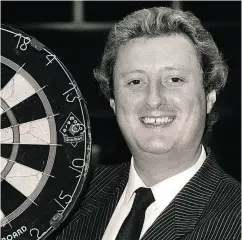  ?? ADAM BUTLER/PA VIA AP, FILE ?? Eric Bristow won five British Darts Organizati­on world titles from 1980 to 1986.