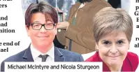  ??  ?? Michael Mcintyre and Nicola Sturgeon