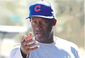  ??  ?? New Cubs hitting coach Chili Davis has some work to do with Kyle Schwarber and Jason Heyward.