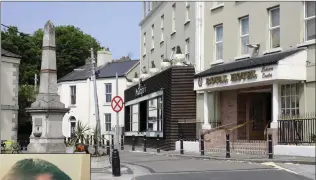  ??  ?? The late Vincent Kelly (left) was discovered with serious head injuries outside the Royal Hotel in Bray (above) in the early hours of Saturday morning.