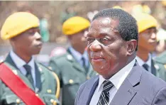  ??  ?? RUTHLESS OPERATOR: Emmerson Mnangagwa, fired recently as vice-president, is viewed by his critics as power-hungry, corrupt and a master of repression.