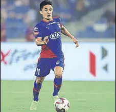  ?? ISL ?? Sunil Chhetri has scored nine goals for Bengaluru this season.