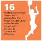  ?? NOTE Elena Delle Donne and Candace Parker are serving as team captains, and each drafted rosters among the 22 total players selected for Saturday’s game.
SOURCE WNBA ?? ELLEN J. HORROW, JANET LOEHRKE/USA TODAY