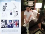  ??  ?? AT THE 65TH ANNIVERSAR­Y EXHIBITS of Rustan’s in Makati. Larrie Silva is part of the display for his Lady Rustan, Silvastar and Silvano collection­s which made fashion history in ready-to-wear craftsmans­hip.