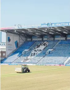  ?? Picture: Habibur Rahman ?? Safe standing is coming to the Fratton End