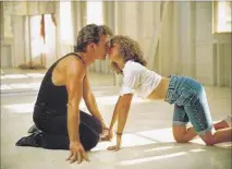  ?? COURTESY OF VESTRON ?? Patrick Swayze and Jennifer Grey were the odd-couple romantic stars of the movie “Dirty Dancing” in 1987.