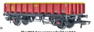  ??  ?? The MHA box wagon rebuild on HAA underframe­s is included in the range, with later style of body.